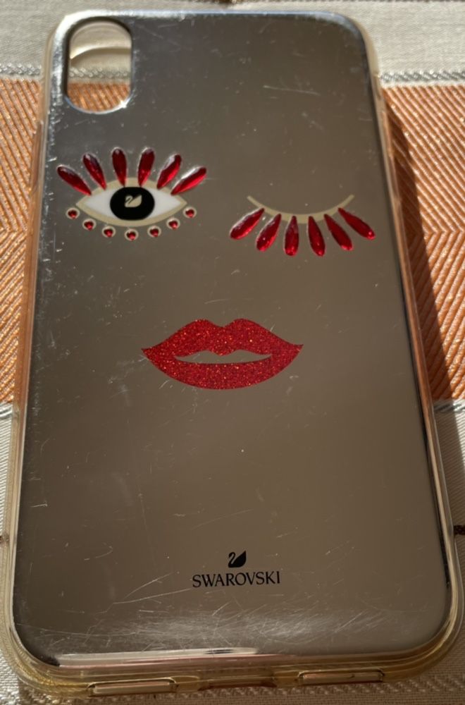 Capa iphone XR swarovski espelhada