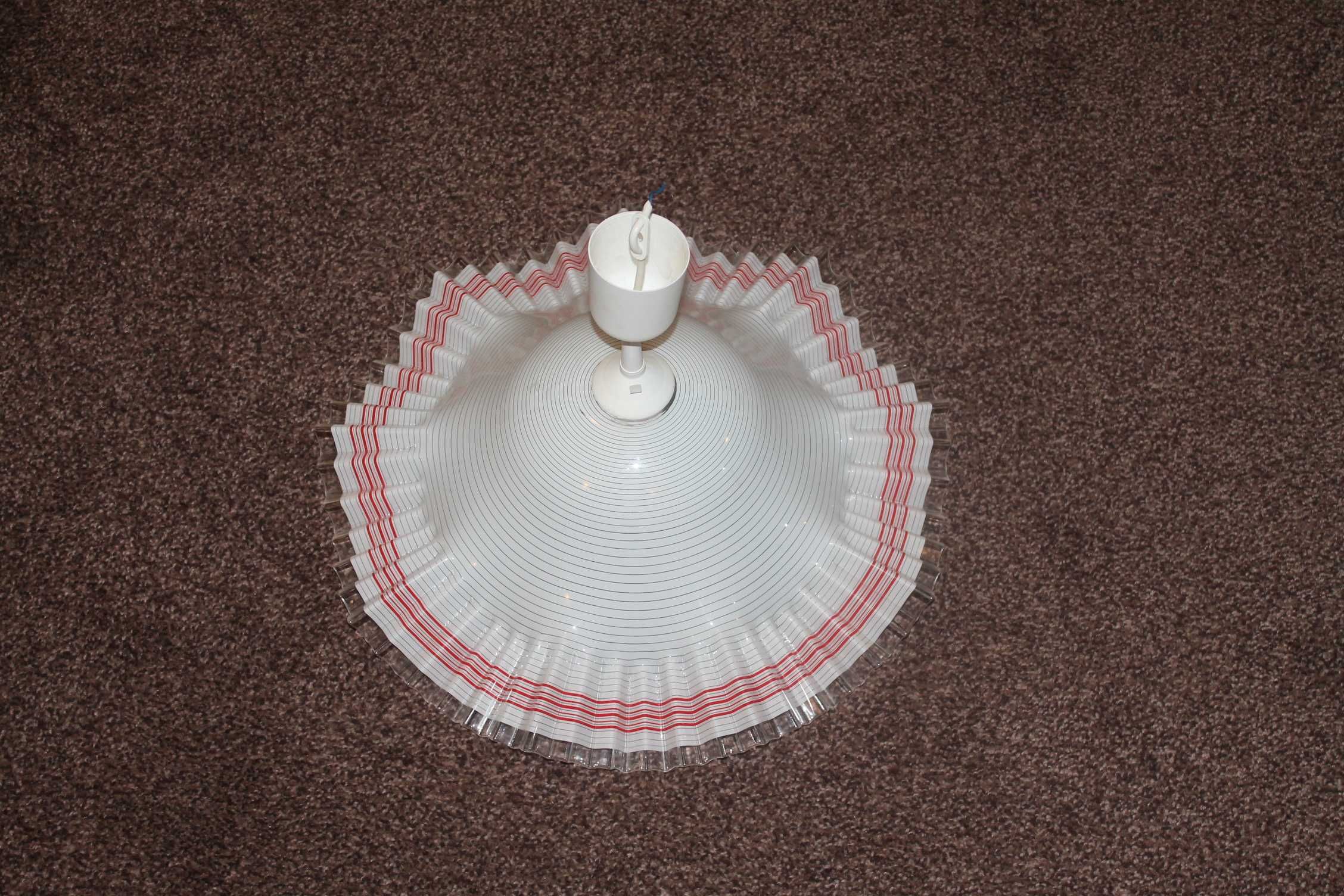 Oprawa z kloszem 47cm  PCV  zwieszakowa