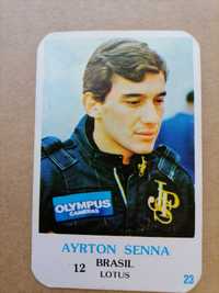Raro AYRTON SENNA (Lotus) 1986 (Calendário Nº12 de Coleção F1)