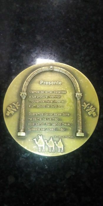 Medalha de natal de 1998, 1997, 1995, em bronze