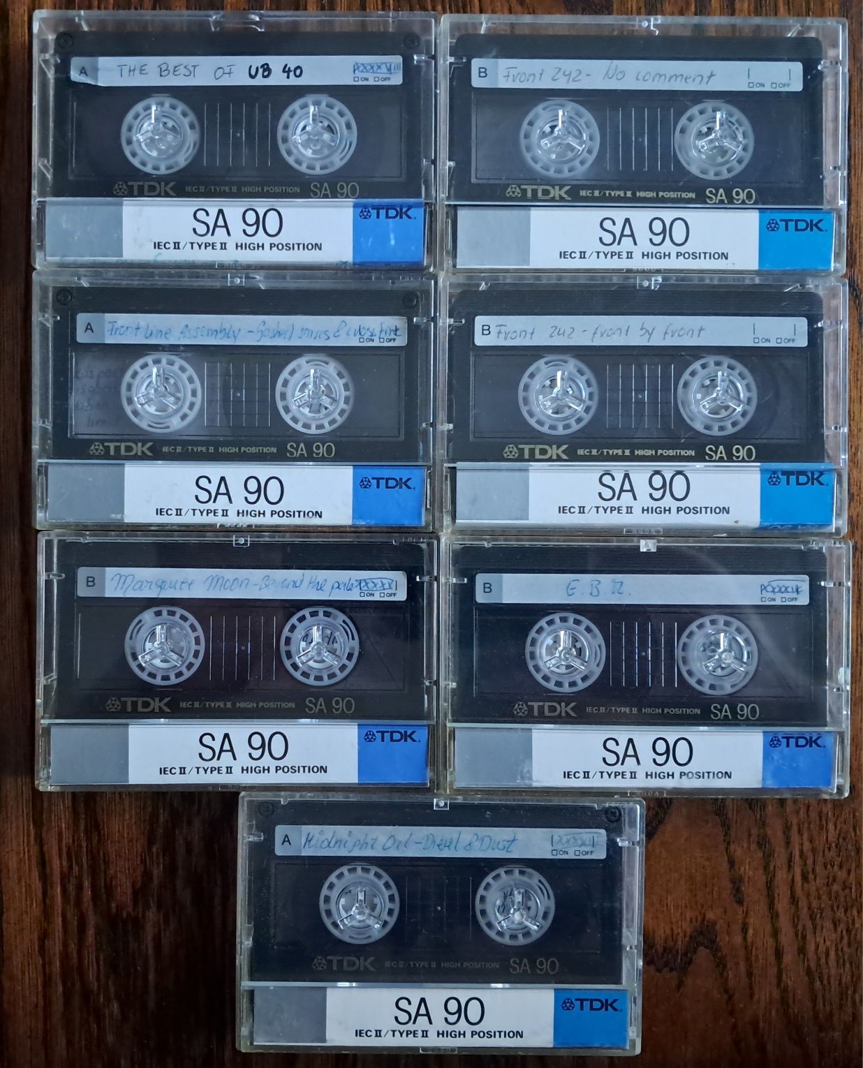 7 x kaseta TDK SA 90