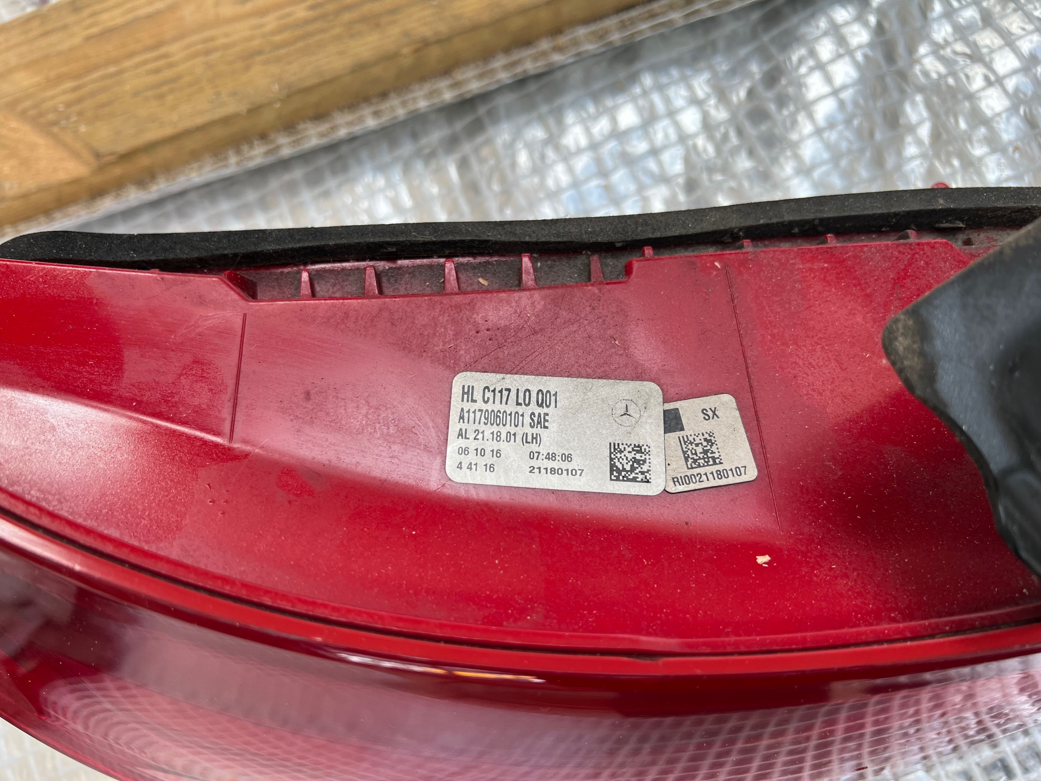 Mercedes cla w117 lampa tył