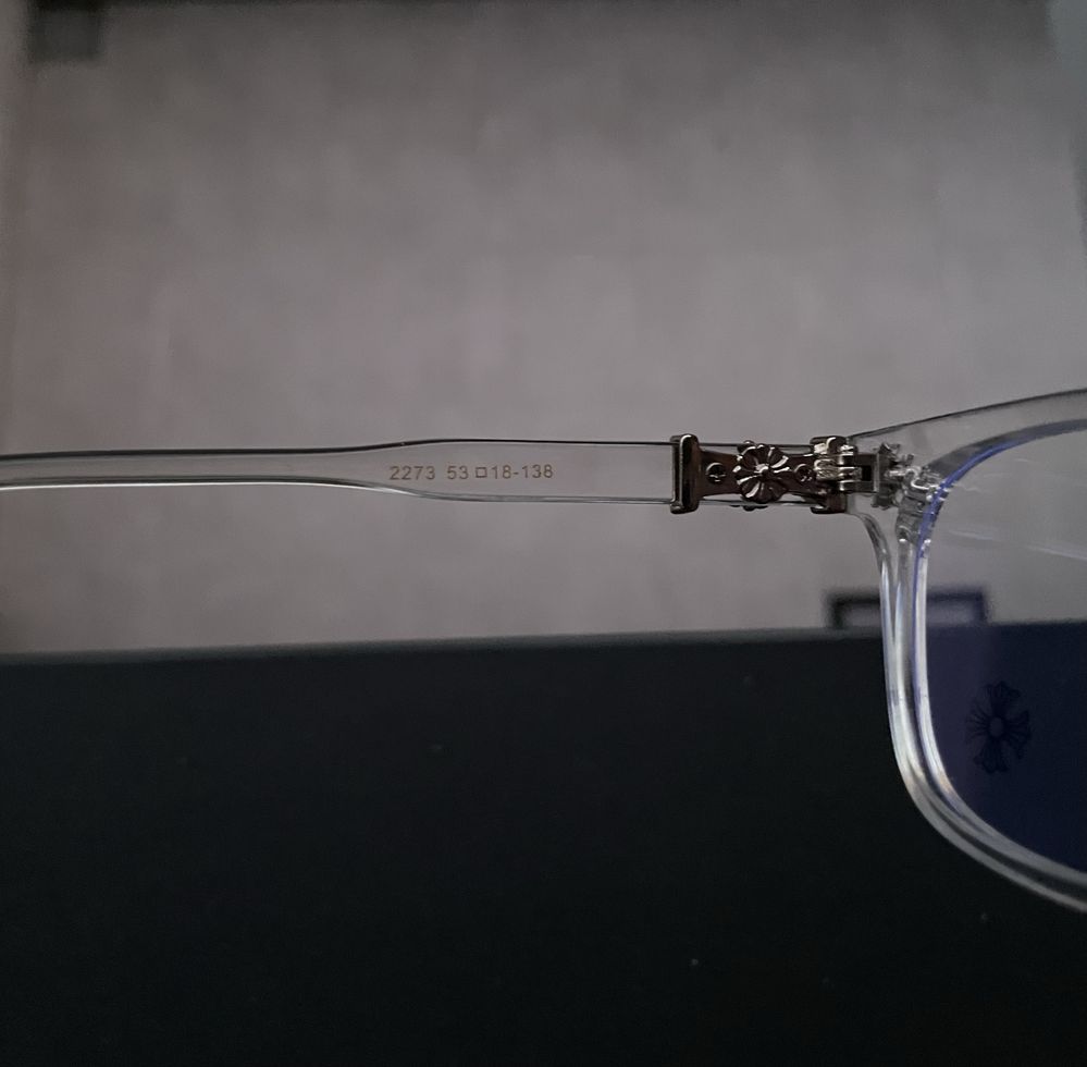 Oculos transparentes Chrome Hearts