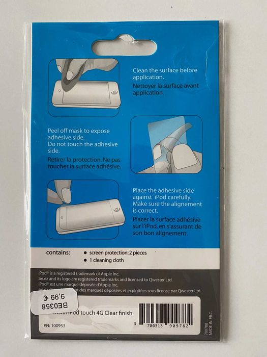 Película protetora ipod touch 4 (ctt grátis)