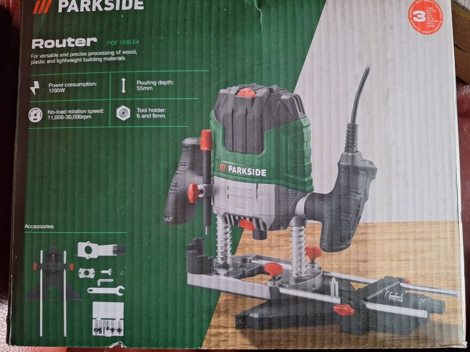 Frezarka górnowrzecionowa Parkside POF 1200 E4 – 1200 W – Nowa w pudeł