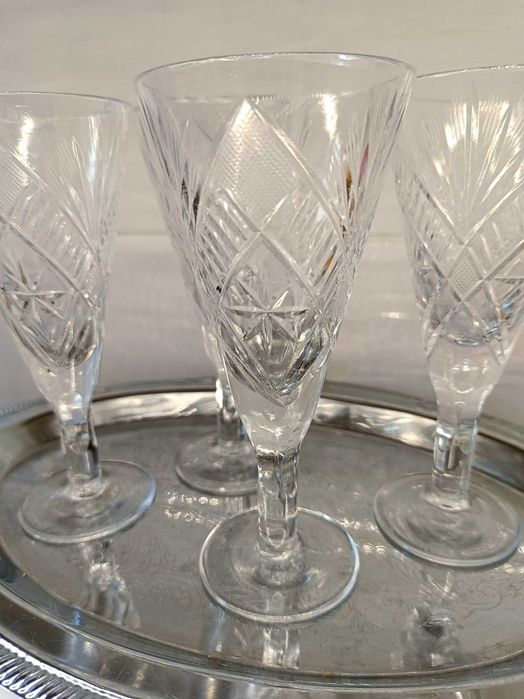 Kieliszki kryształowe PRL