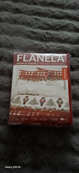 Pościel flanelowa 160x200 nowa