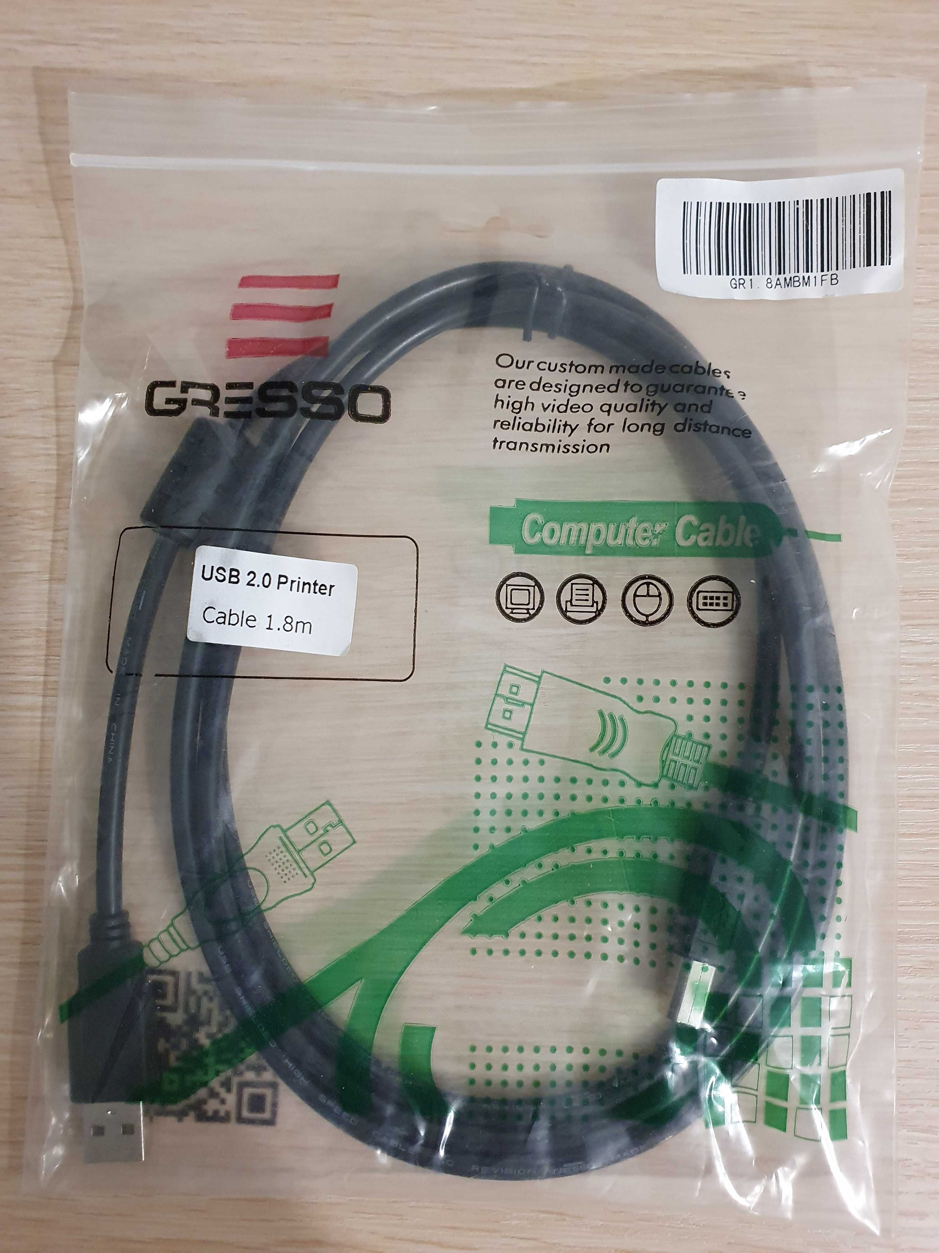 Кабель шнур для принтера сканера UPS AM-BM USB2.0 Type-A-USB2.0 Type-B