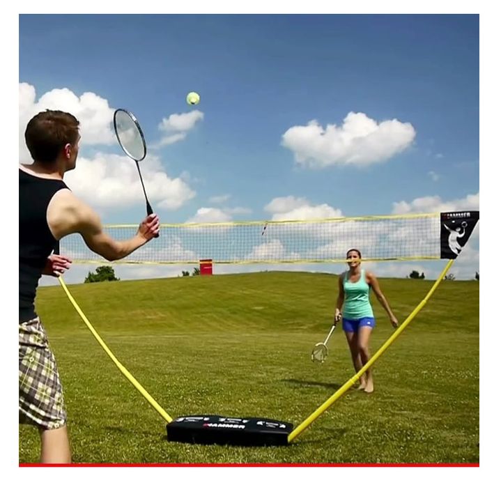Rede de Voleibol, Badminton e Ténis 3 em 1 Hammer