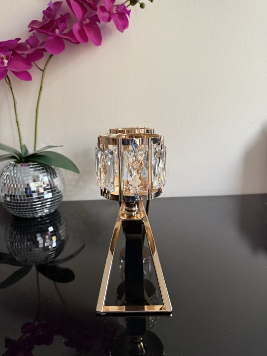 Swiecznik krysztalki diamenciki glamour jak home & you