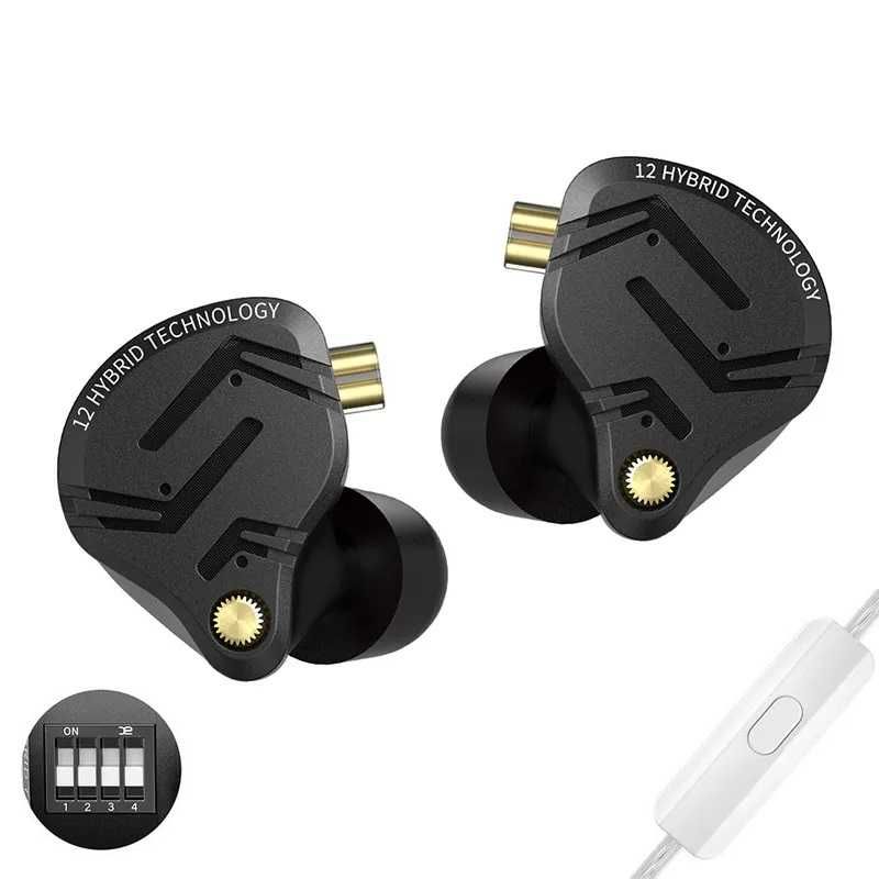⇒ KZ ZS12 PRO X - гибридные многодрайверные наушники 1DD+5BA Hybrid