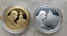 2 szt monety srebrne 10 zł Papież Jan Paweł II 2005 r