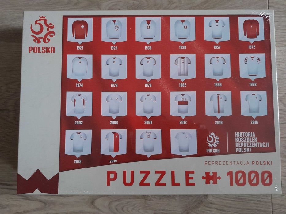 Unikatowe puzzle reprezentacji Polski - NOWE w folii, 4 notesy gratis!