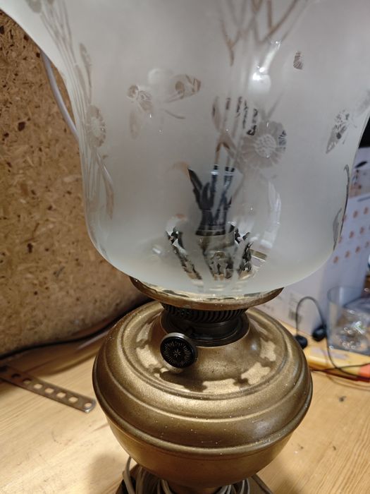 Lampa naftowa Stary klosz 42cm