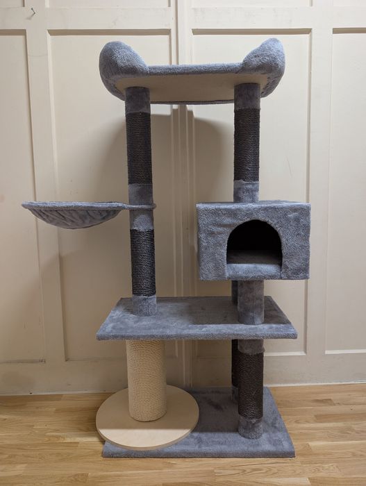 Nox Drapak dla Kota Ciemnoszary 95x42x135cm Używany DUŻY