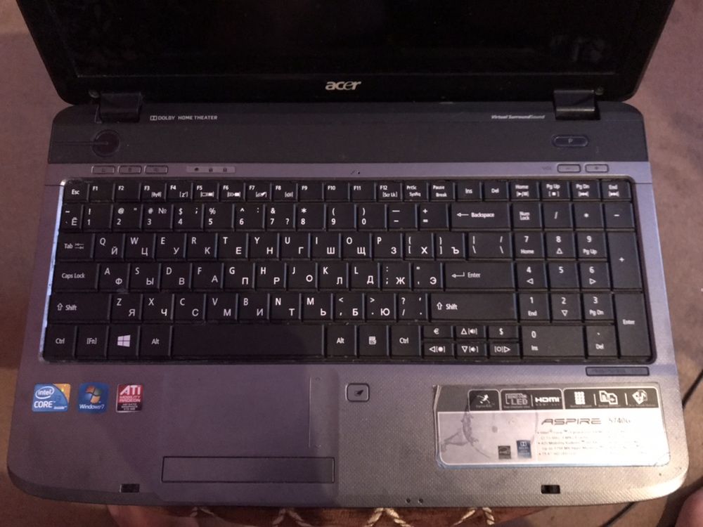 Acer aspir 5740g i5