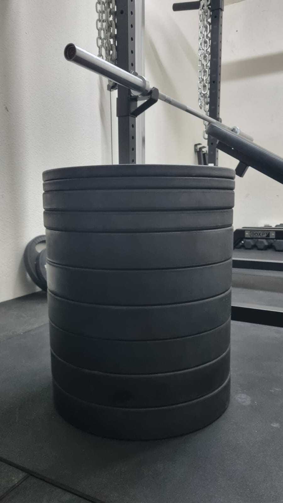 Discos Olímpicos Borracha (Bumper Plates) total 150kg