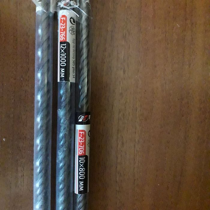 Новий бур по бетону SDS-plus S4 : 12х1000 F23-766 та 10х800  F23-706