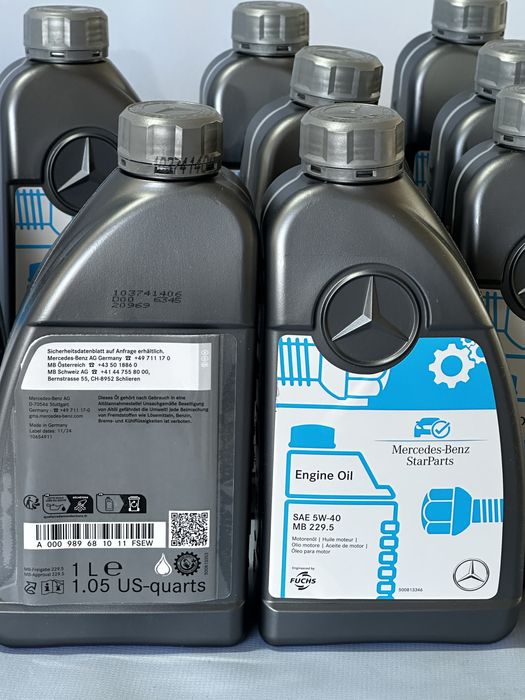 Оригінальне масло Mercedes 5w-40 MB 229.5 1L
