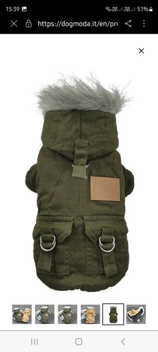 Jesień-zimowa kurtka dla psa rasy średniej