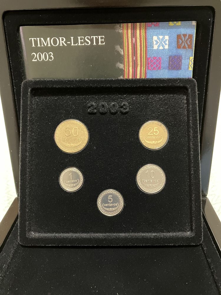 Primeiras Moedas Timor-Leste Prata