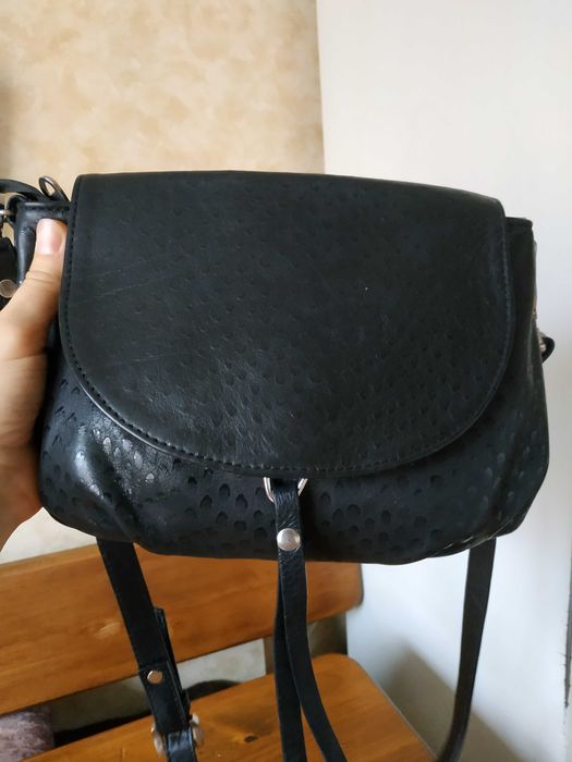 Жіноча сумка натуральна шкіра Diamond через плече з клапаном