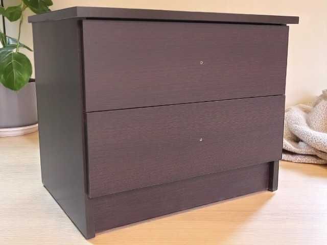 Mesa de Cabeceira Wengué | Nova | Já Montada | Entrega Grátis