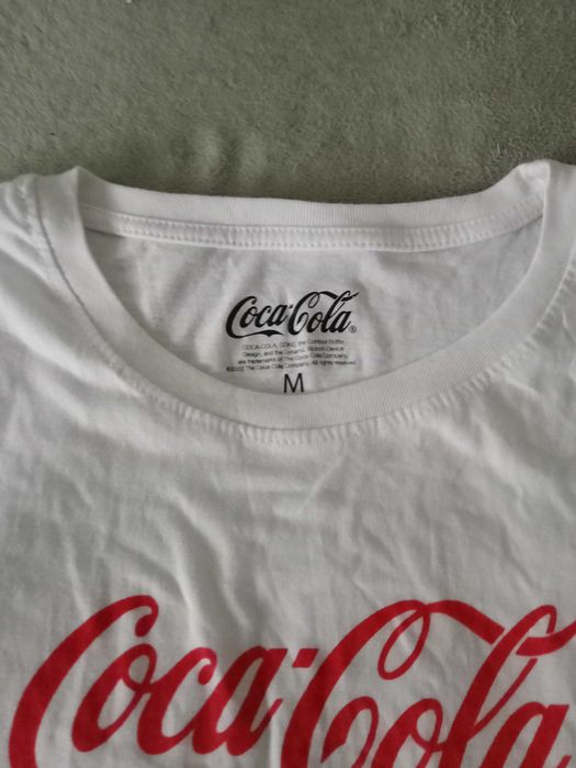 T-shirt damski okrągły dekolt koszulka Coca Cola Carbotex r. M