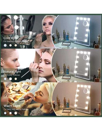 FENCHILIN зеркало для макияжа с регулируемой яркостью, увеличение