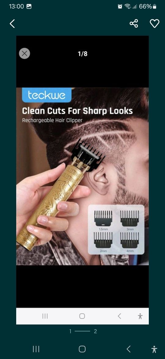 Máquina de cortar cabelo na caixa nova  e aparar