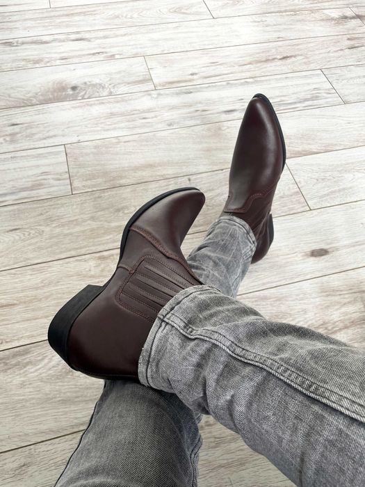 Kowbojki Skórzane Wysokie na chopera rozmiary od 39 do 45