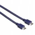 Kabel HDMI M/M HighSpeed std. niebieski 1,5m. HAMA