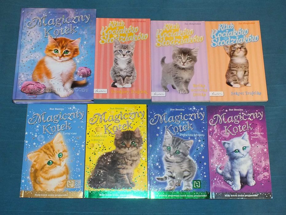 Magiczny kotek Sue Bentley Zestaw 8 książek w super stanie