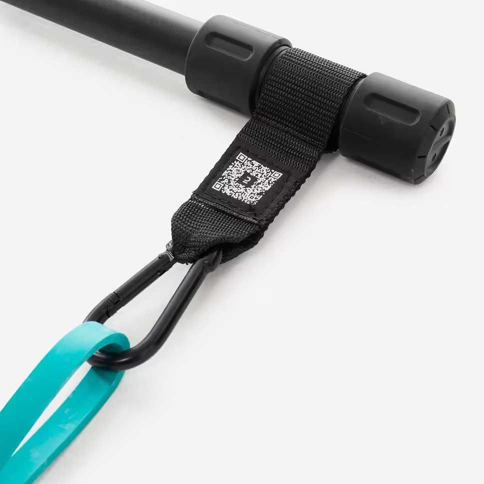 Barra Reforço Musculação + 2 Elásticos 15 kg - Decathlon (Como Novo)