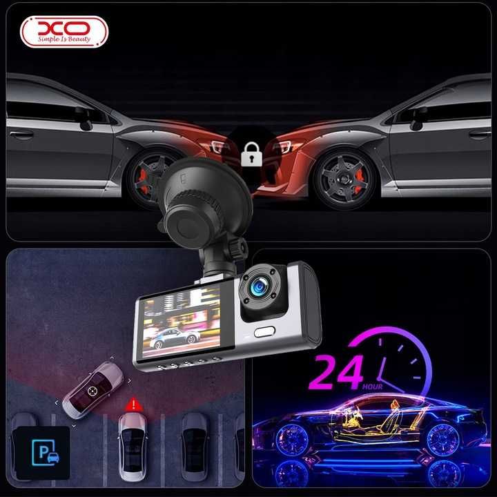 XO Kamera Samochodowa XJ03 Wideorejestrator Przód Tył FullHD Sklep Wwa