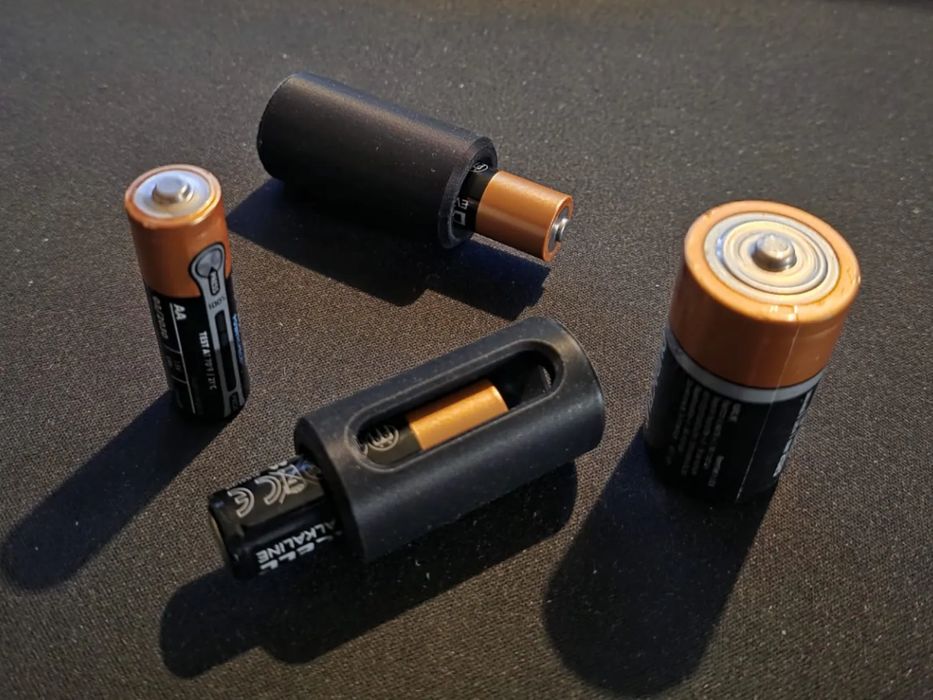 Adaptador Pilha AA para Tamanho C