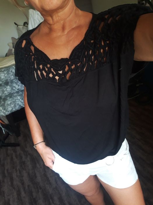 Bluzka damska z krótkim rękawem V by Very L/XL