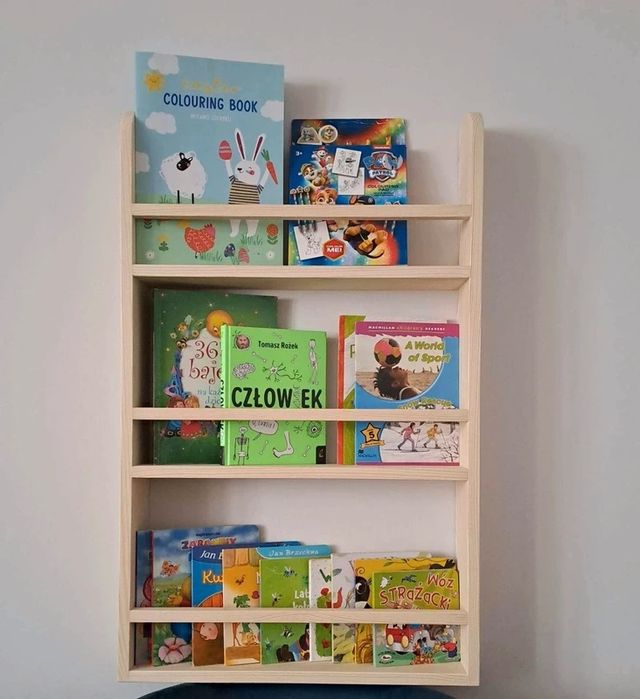 Półka sosnowa naturalna 80x50x10 regał dziecięcy