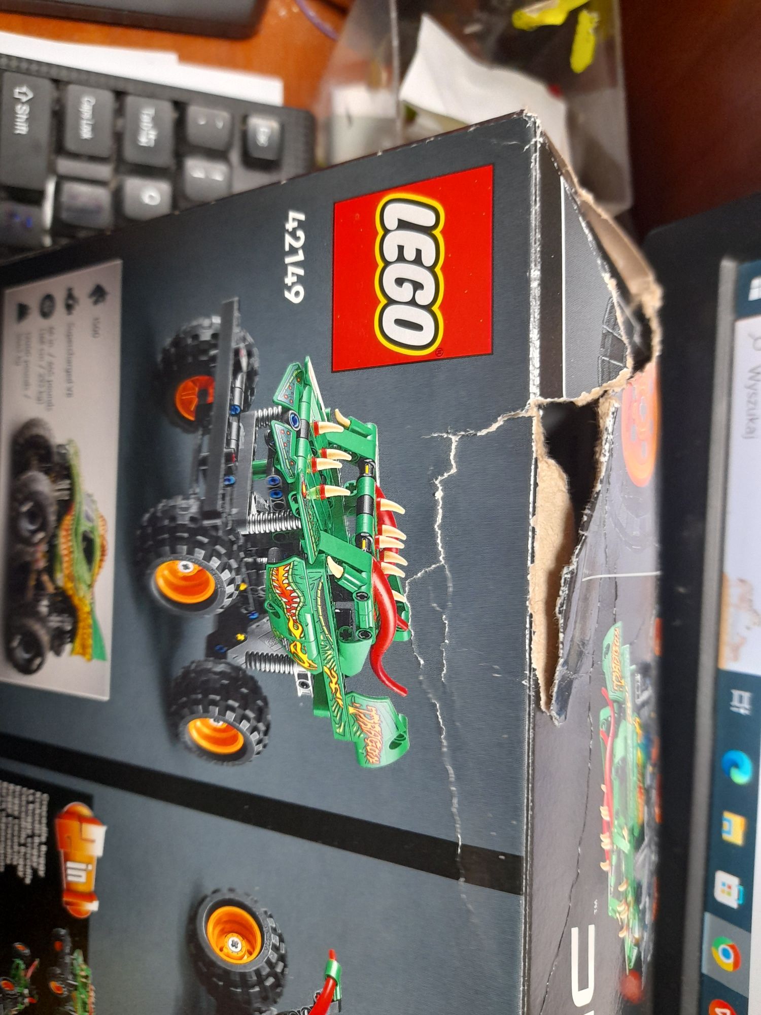UWAGA OPIS LEGO Technic Monster Jam Dragon 42149