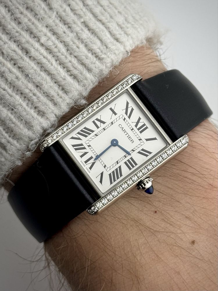 -6k WYPRZEDAŻ! FVAT FULLSET Diamentowany Cartier Tank red.W4TA0017