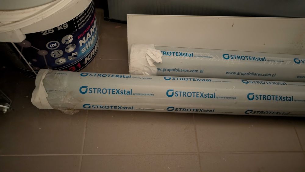 Rury spustowe Viking 100 grafit 7016 + kolana 72° + obejma rury