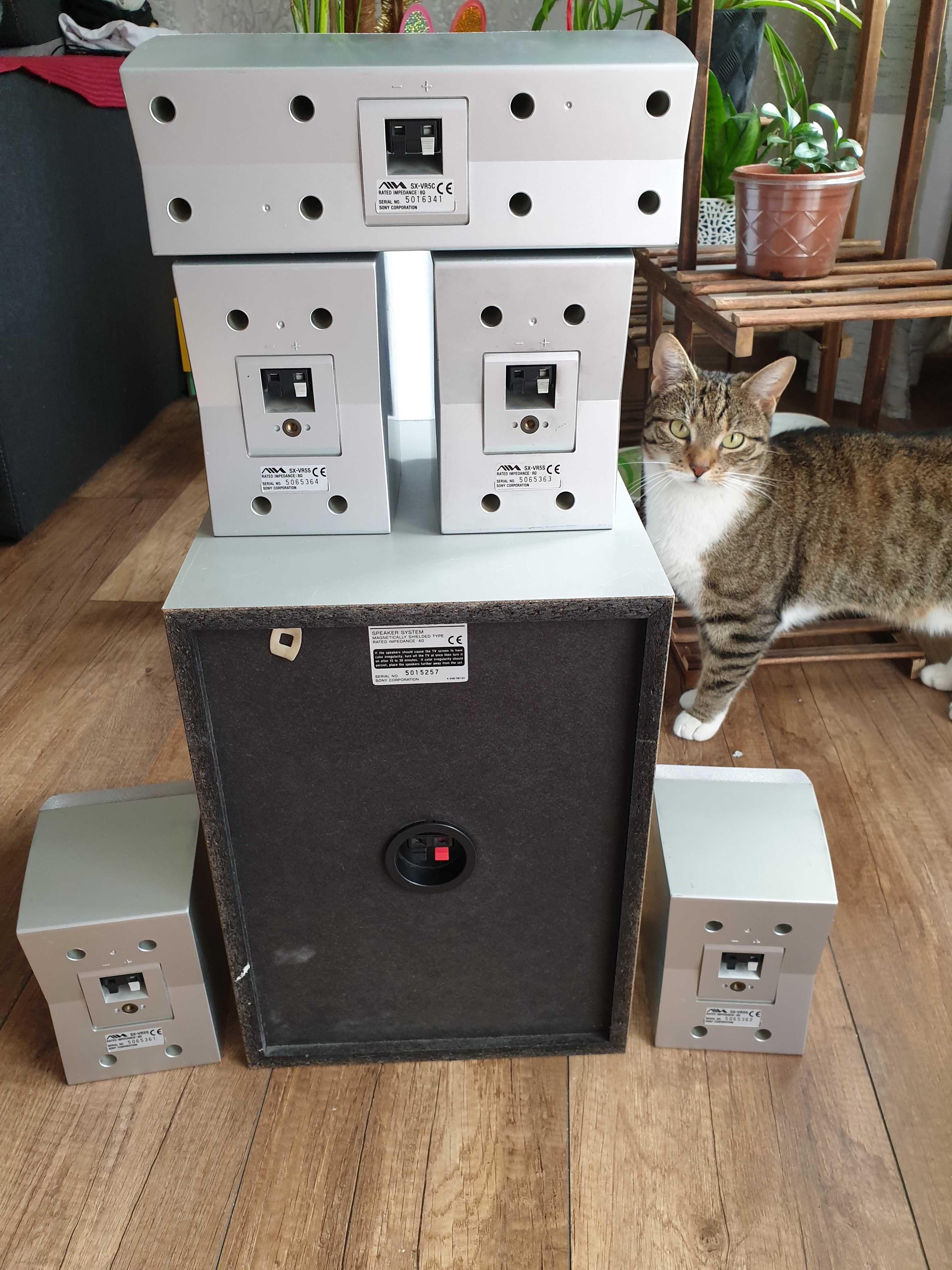 Zestaw kolumn Aiwa SX-VR5C 5.1 Stan dobry