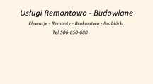 Elewację, Remonty, Wykończenia  Rozbiórki, Brukarstwo