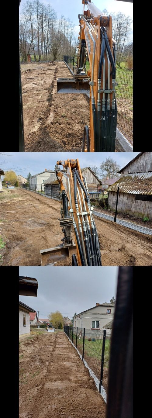 Usługi minikoparką 2,9t mini koparka ciągnik przyczepa minikoparka