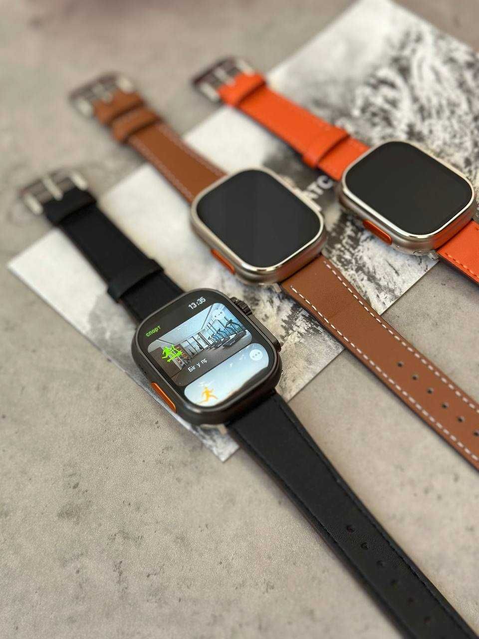 Топовые Умные Смарт Часы Smart Watch Hermes 49mm + ремешок