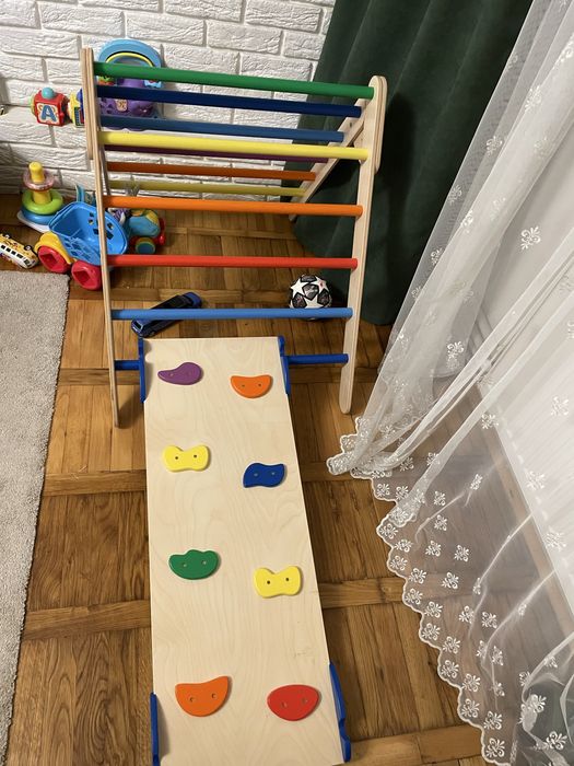 Спортивний комплекс монтессорі, трикутник піклера, арка, гірка