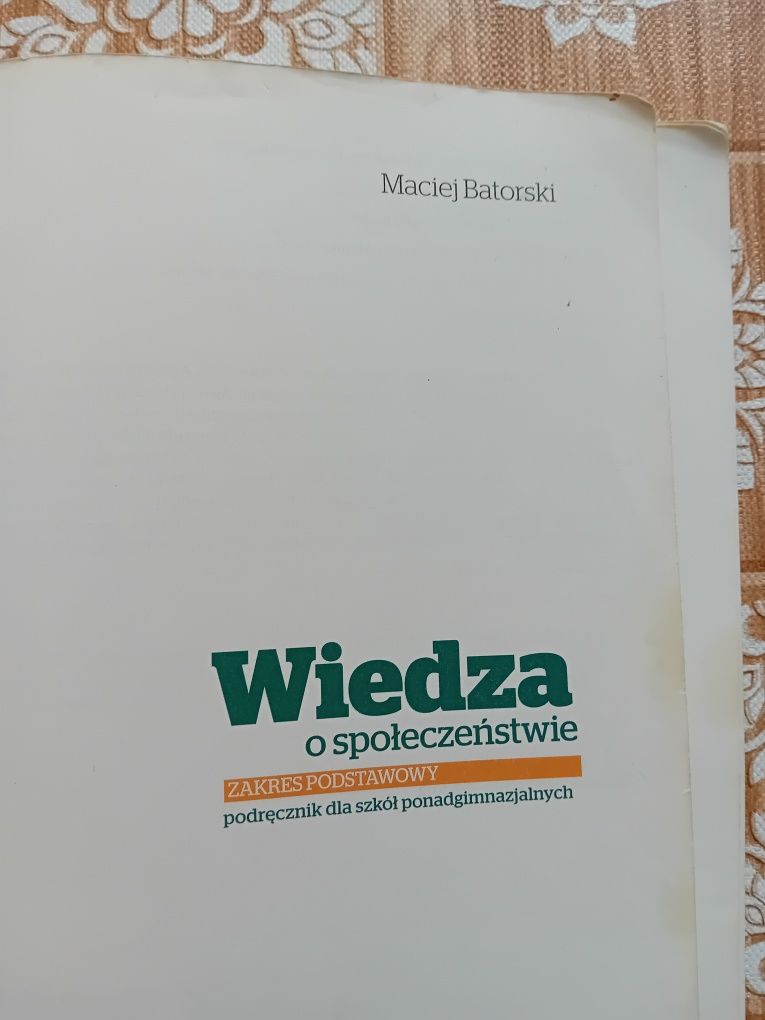 Podręcznik wiedza o społeczeństwie