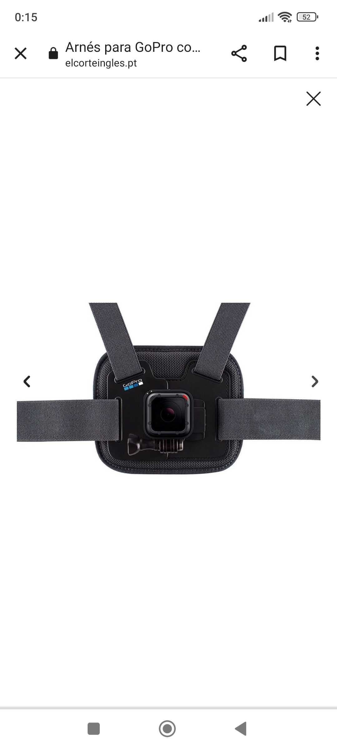 Suporte GoPro chest original - novo por abrir