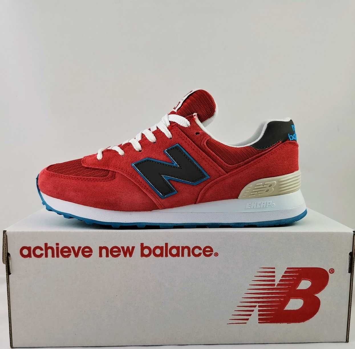 Мужские Кроссовки Нью Баланс 574 Красные New Balance