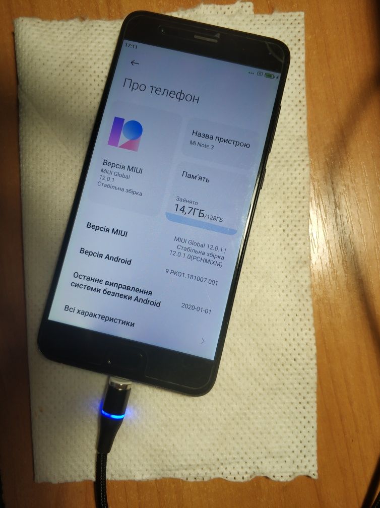 Xiaomi Mi note3 6x128 NFC Gpay